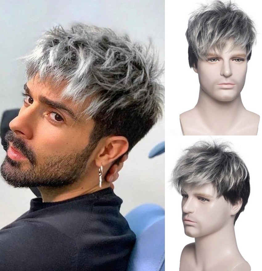 white hair guy dye