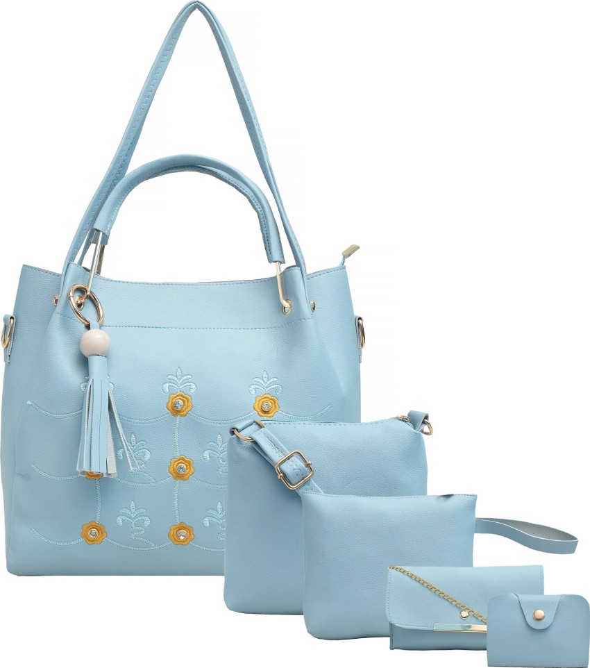 Buy Shezelle Women Blue Messenger Bag Sky Blue Online @ Best Price in India