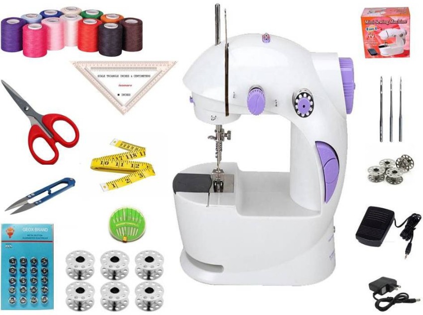 Mini Sewing Machine for Beginners Adult, 122-Piece Portable Sewing Machine,  Dual Speed Small Sewing Machine, Adults and Kids Sewing Machine, Travel  Beginner Sewing Machines with Sewing Kit and Book : : Home