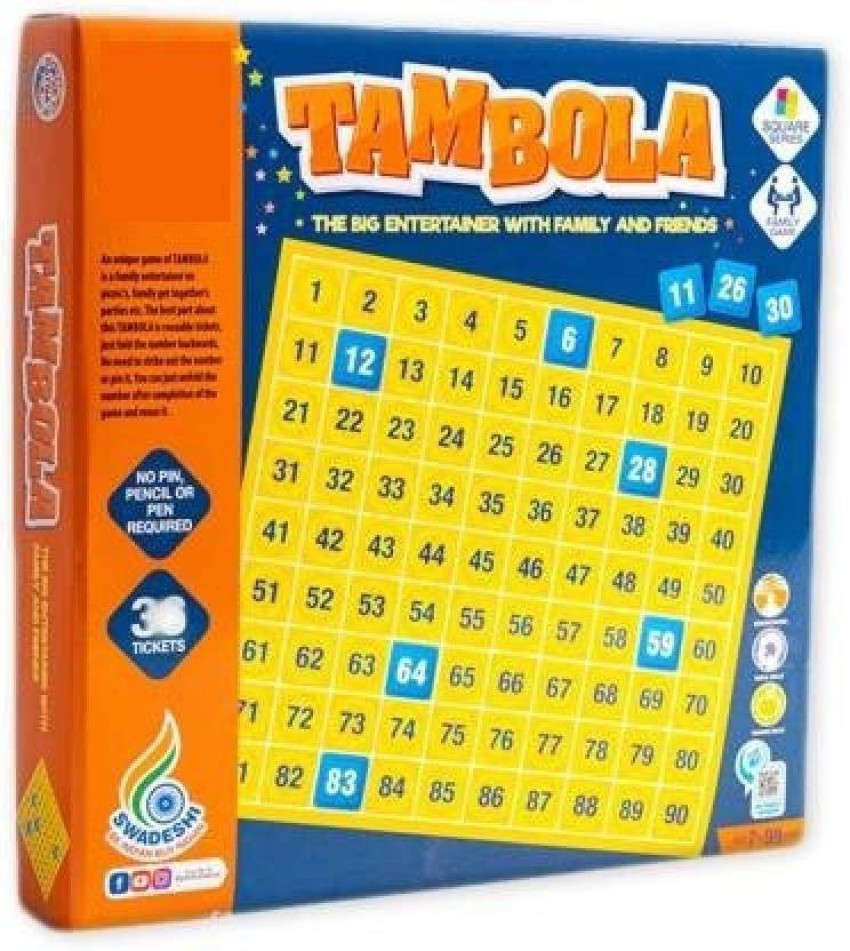 ABITNESS Tambola Big Entertainment Game With Family With Reusable ...
