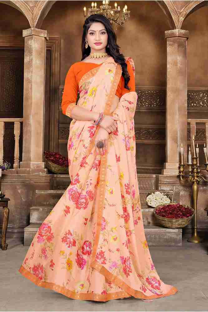Digital Print Bollywood Chiffon Saree Price in India - Buy Digital Print  Bollywood Chiffon Saree online at Shopsy.in