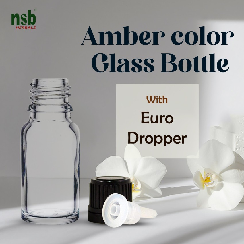 10ml Amber Glass Bottle (Euro Dropper)
