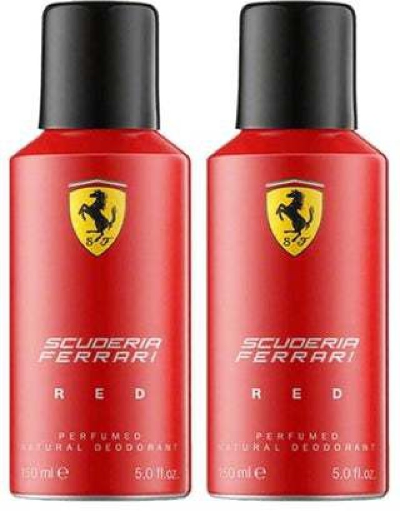 Buy SCUDERIA FERRARI RED PERFUMED DEODORANT SPRAY PACK OF 2 10.0 Eau de Parfum - 300 ml In India | Flipkart.com