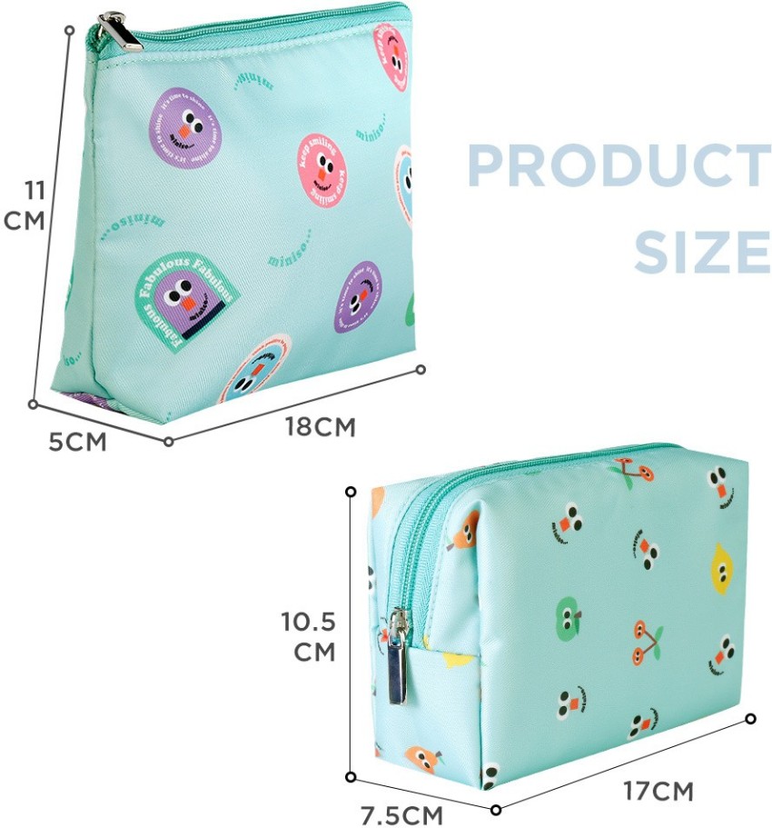 Miniso Fruity Fairy Trapezoidal Cosmetic Bag(Light Green)