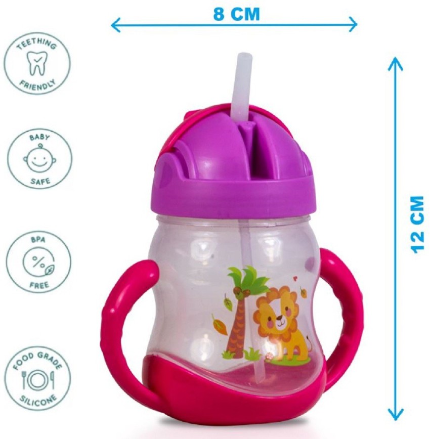 200ML Baby Feeding Drinkware Straw Cup Baby Learning Feeding