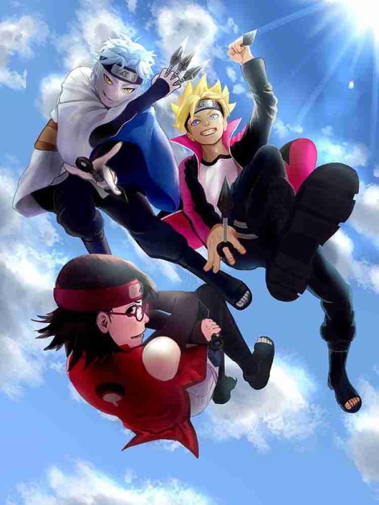 Mousepad Boruto + Sarada + Mitsuki, Boruto