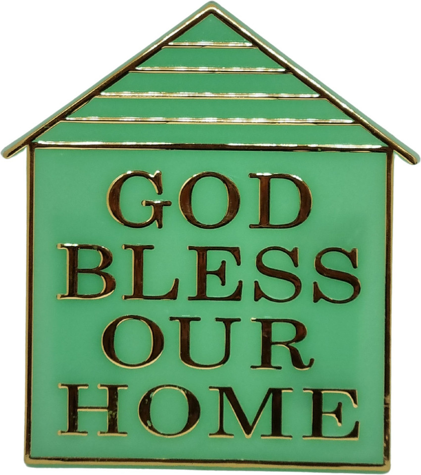 BLESSINGS Glow In The Dark God Bless Our Home Plastic Door Hanger ...