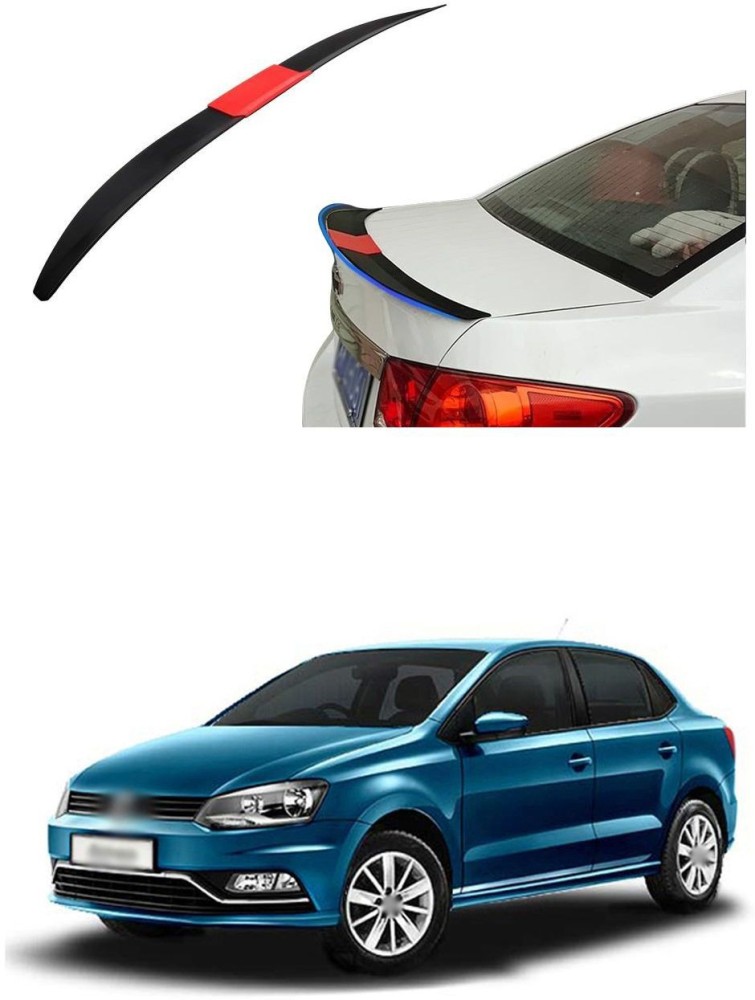 XZRTZ 3PC Universal Car Modified ABS Tail Wing Rear Trunk Spoiler