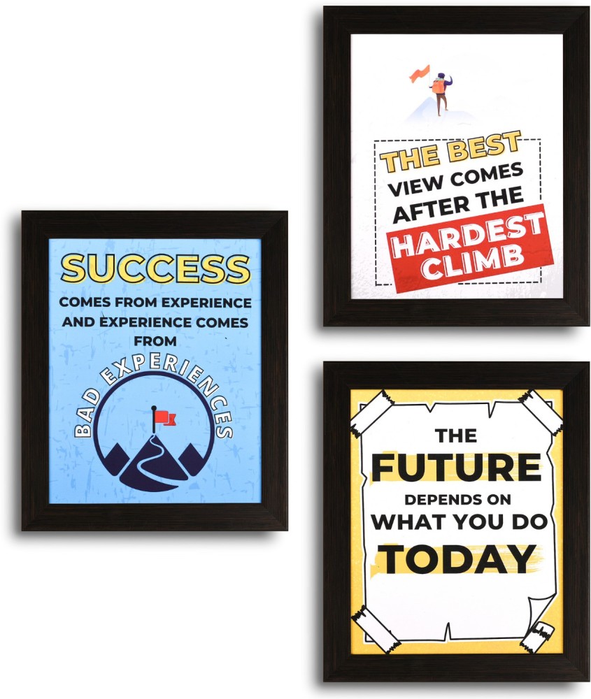 Wall Frames with Motivational Quotes for Students, Entrepreneurs ...