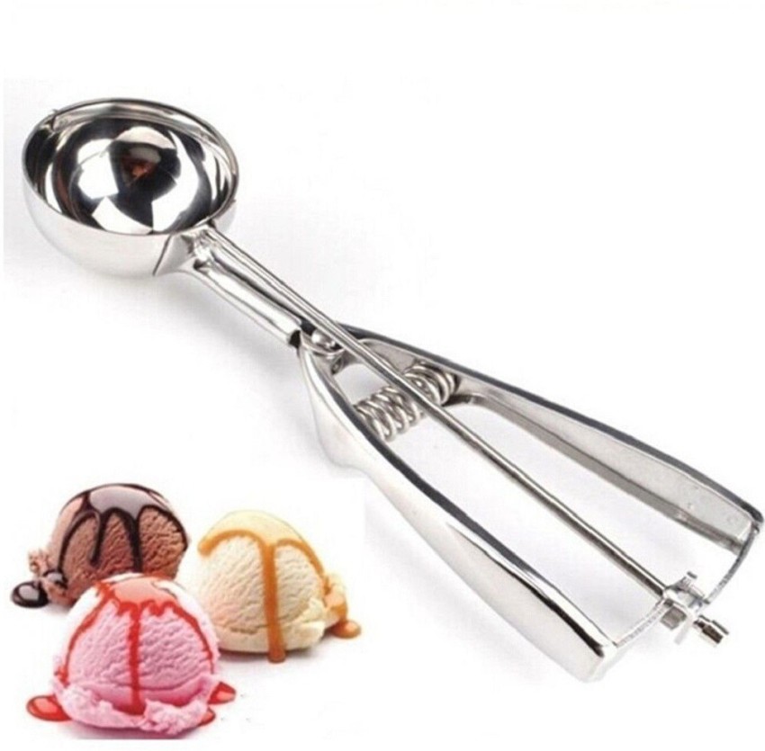 Stainless Steel Ice Cream Scooper with Trigger Release - Brilliant