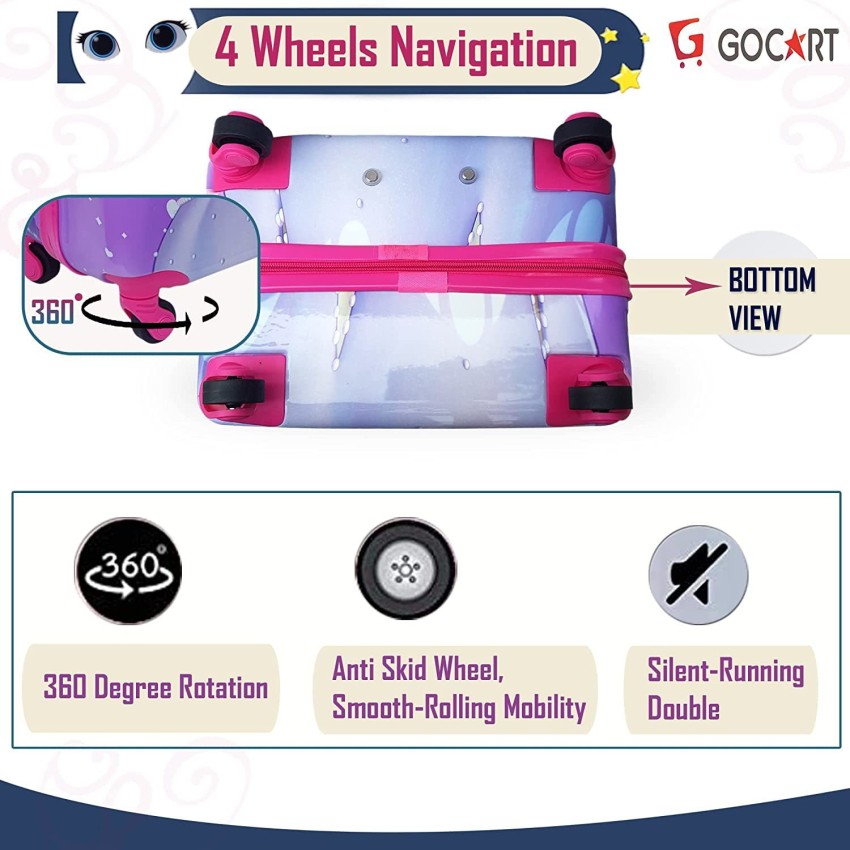 GOCART 16 Inch 4 wheeled suitcase for kids Children suitcase kid