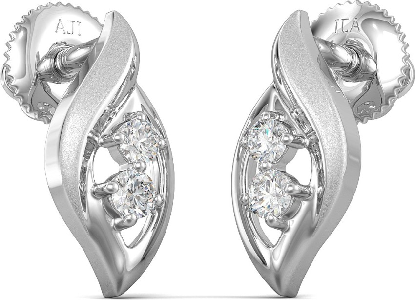 Buy Fiona Round Diamond Stud Earrings Online