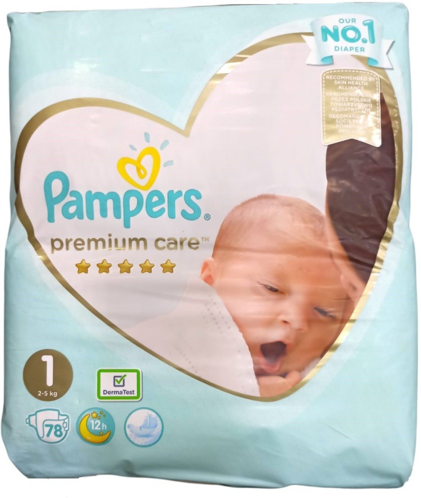 Buy Pampers Premium Care Newborn Taped Diapers, Size 1, 2-5kg, 50 Pieces  Online in Bahrain