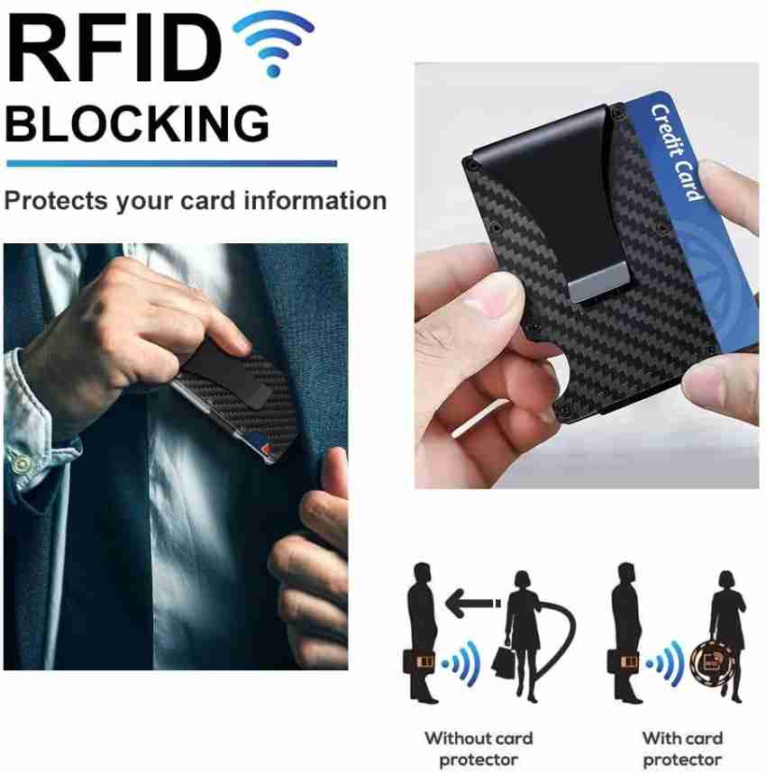 StealODeal RFID Carbon Fiber Wallet for Men