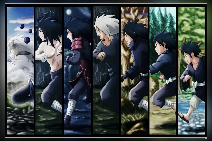 Quadro Poster Anime Naruto Personagens mod 2- GA157 90x50