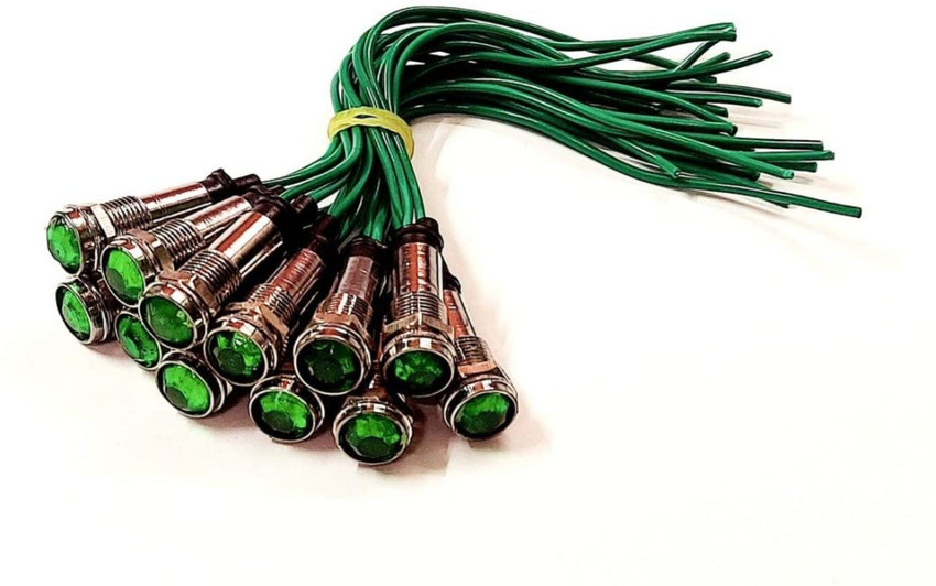 ERH India (Pack of 12)Gyser Indicator Light for Geyser Metal Body Green  Color Light Power Supply Electronic Hobby Kit Price in India - Buy ERH  India (Pack of 12)Gyser Indicator Light for