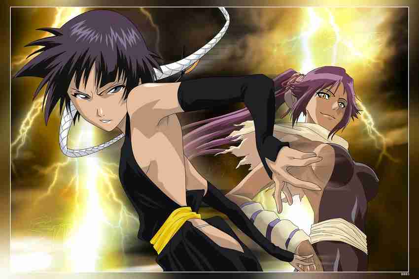 Yoruichi And Soifon Wallpaper yoruichi-and-soifon-wallpaper