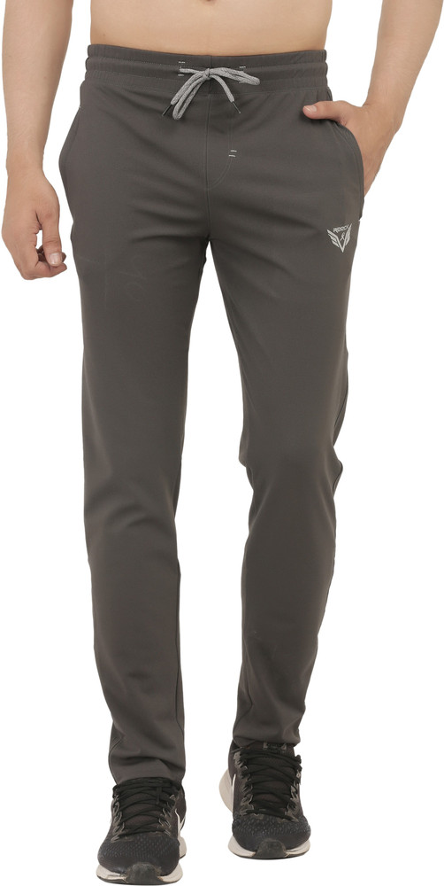 Buy REECK Solid Men Grey Track Pants 