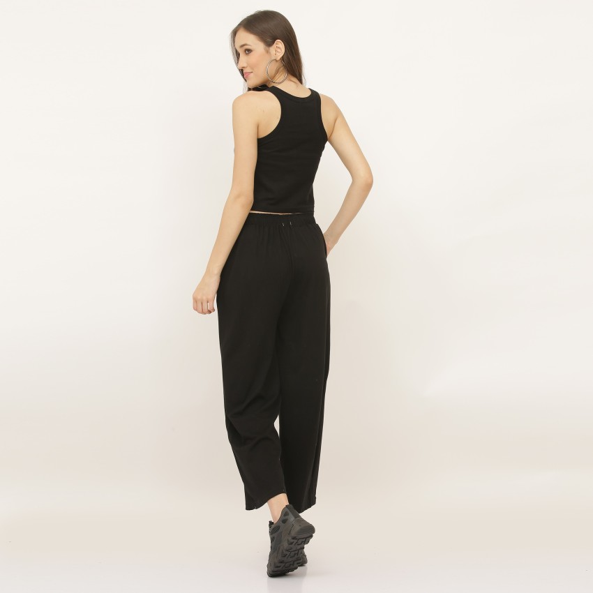 SheIn Womens Loose High Waisted Palazzo Pants Long Wide Leg Pleated Trousers  Black XL Buy Online at Best Price in Egypt  Souq is now Amazoneg