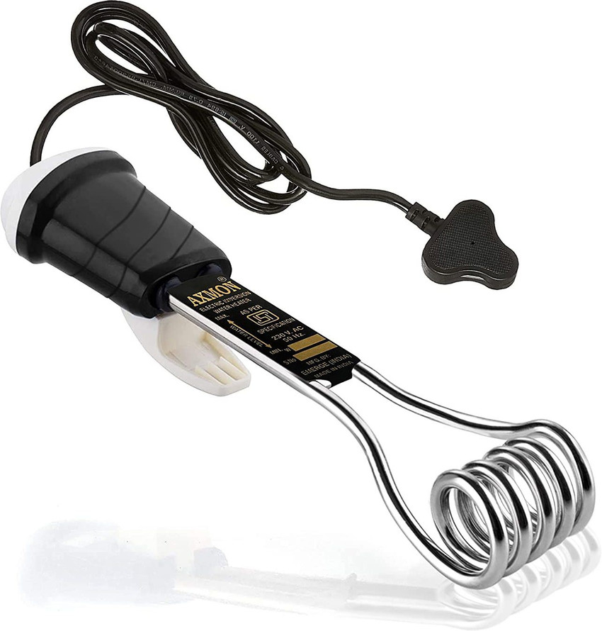 Axmon Immersion Rod Water Heater - 1500 Watt Portable Waterproof Shock  Proof Electric Immersion Rod with Stainless Steel Hot Water Heater 1500 W  Shock Proof Immersion Heater Rod Price in India -