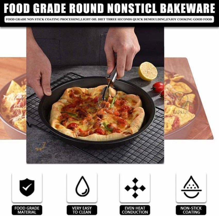 2PC Silicone Mold For Air Fryer Tray Pizza Fried Chicken Non-stick