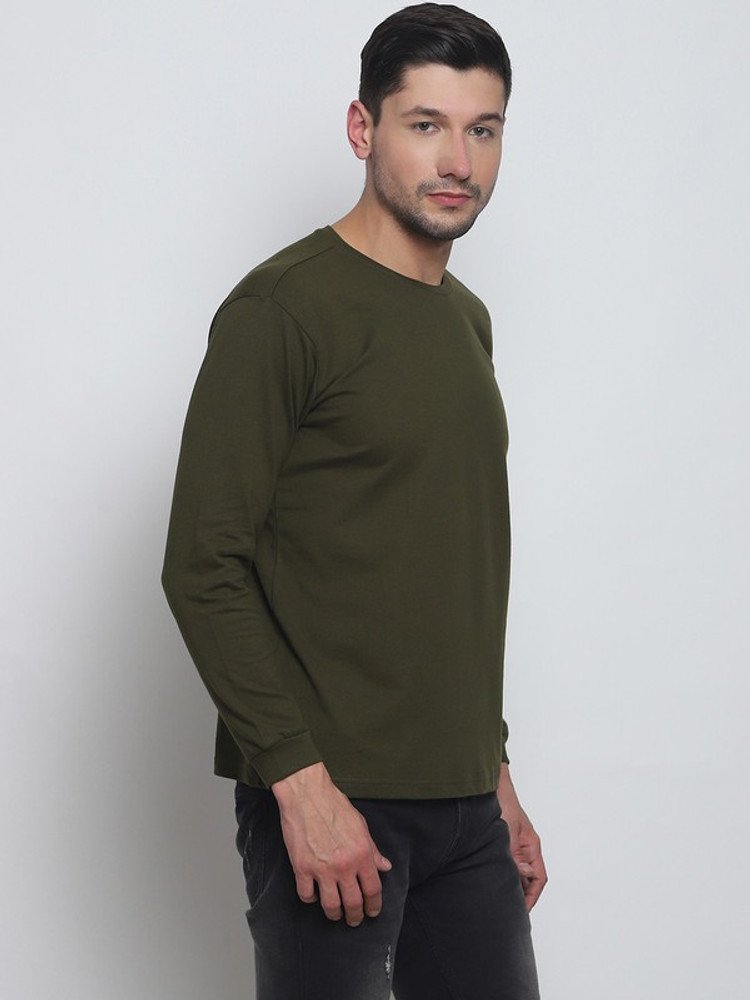 melangebox Color Block Men Round Neck 
