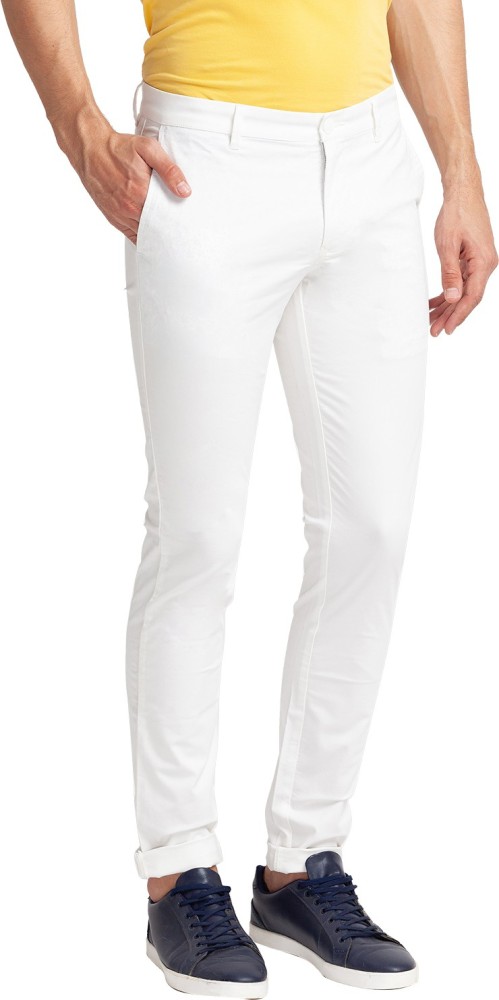 Kundan Slim Fit Men White Trousers  Buy Kundan Slim Fit Men White Trousers  Online at Best Prices in India  Flipkartcom