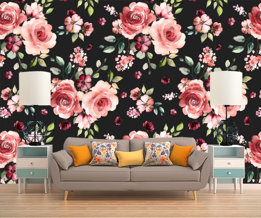 Free Vector  Watercolor roses wallpaper