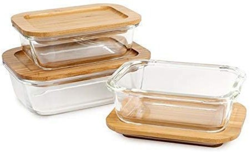 Rectangular Glass Storage Container With Air Vent Lid (400ml, 620 ml, 1000  ml)