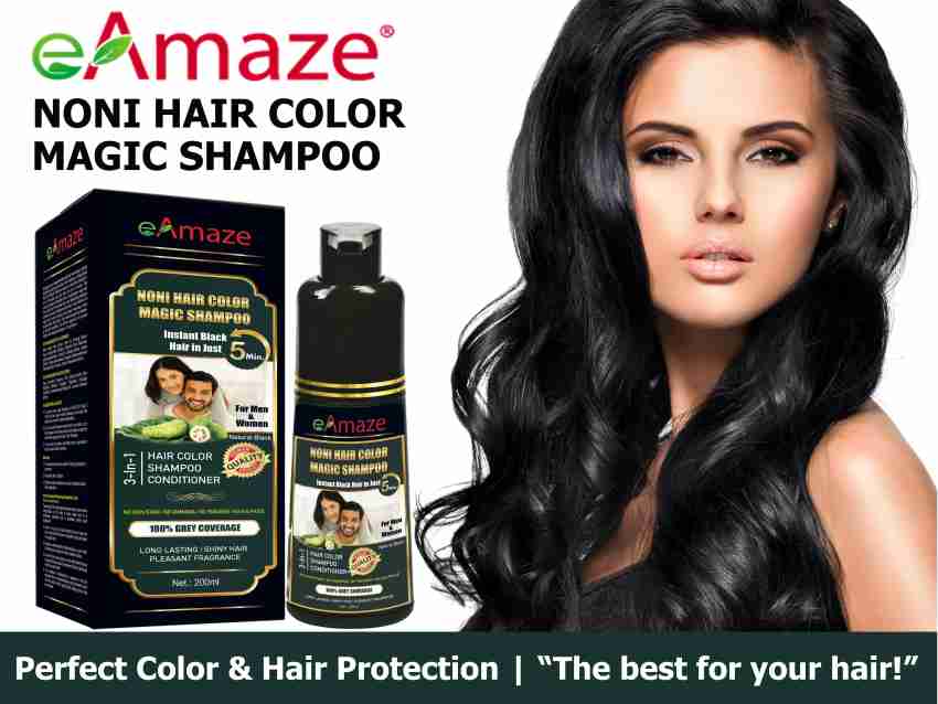 eAmaze Noni Hair Color Shampoo 200ml (Dark Brown) | Professional Hair Color  at Home , Dark Brown - Price in India, Buy eAmaze Noni Hair Color Shampoo  200ml (Dark Brown) | Professional