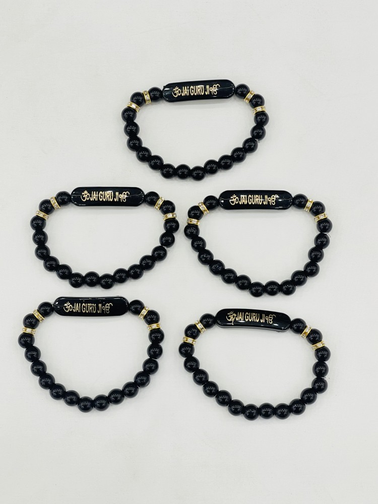 Jai Guruji  Guruji Pearl Bracelet Pack of 2 Guruji Swaroop braceletBlessing  of Guruji  suitable for both Men  Women