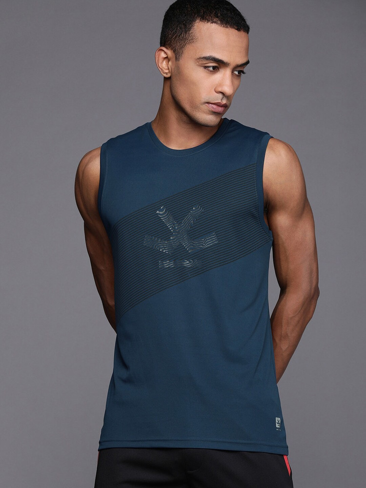 Buy WROGN ACTIVE Printed Men Round Neck 