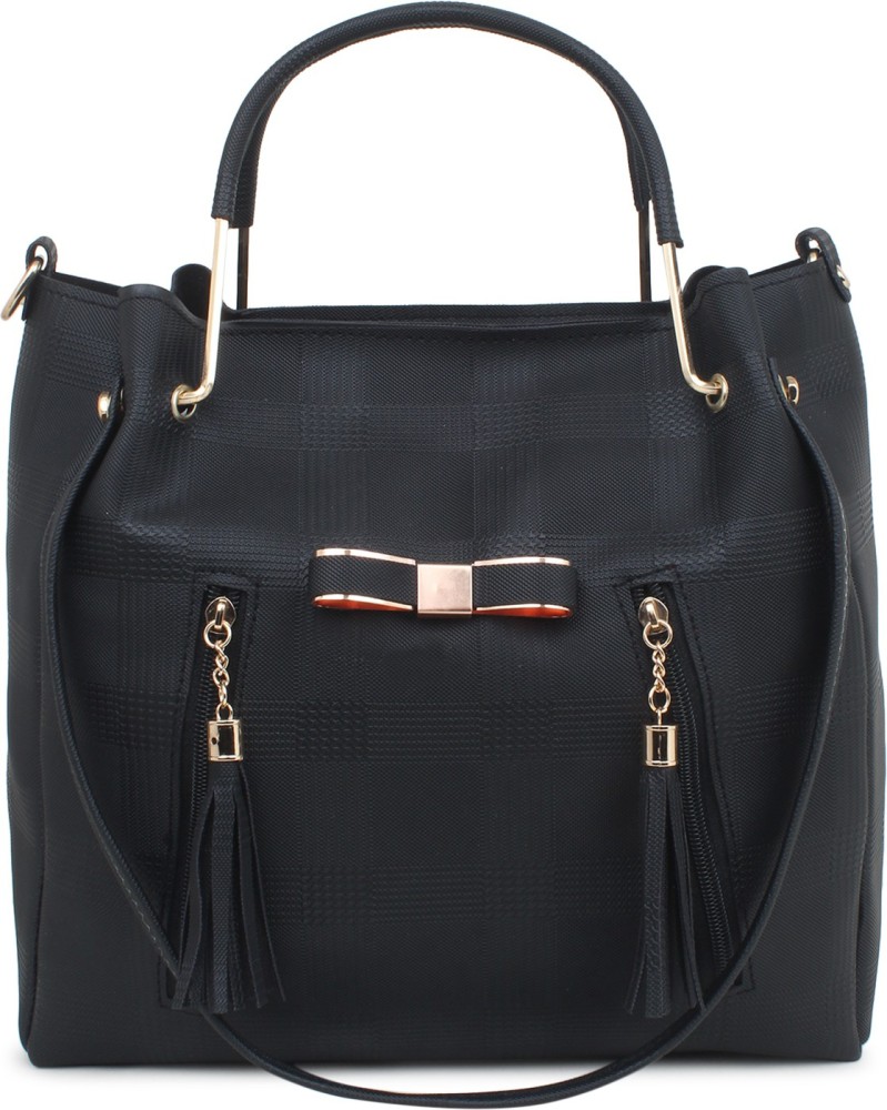 Buy D.J.S Women Black Handbag Black Online @ Best Price in India