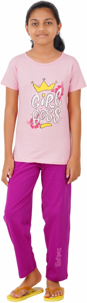 trouser shirt nighty, Girl Shirts - 5050.pk