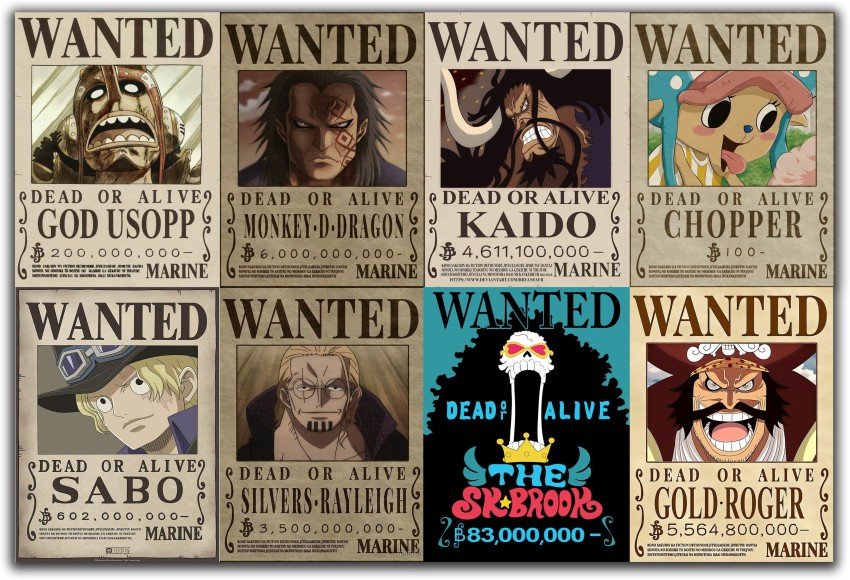 Gold Roger One Piece Wanted Poster | Photographic Print