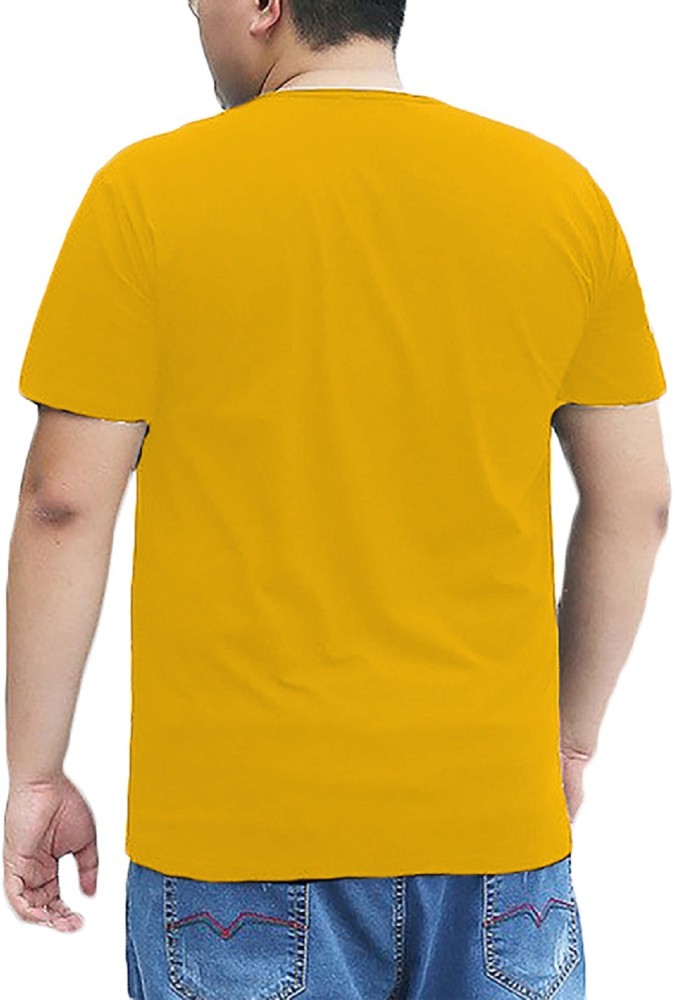 COUPLESTUFF.IN Printed Couple Round Neck Yellow T-Shirt - Buy