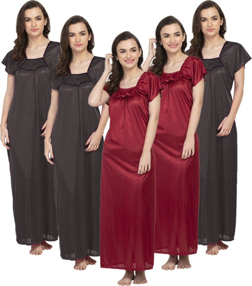 satin nighty flipkart