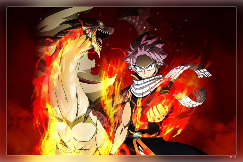 Anime Fairy Tail Gajeel Redfox Natsu Dragneel Matte Finish Poster Paper  Print - Animation & Cartoons posters in India - Buy art, film, design,  movie, music, nature and educational paintings/wallpapers at