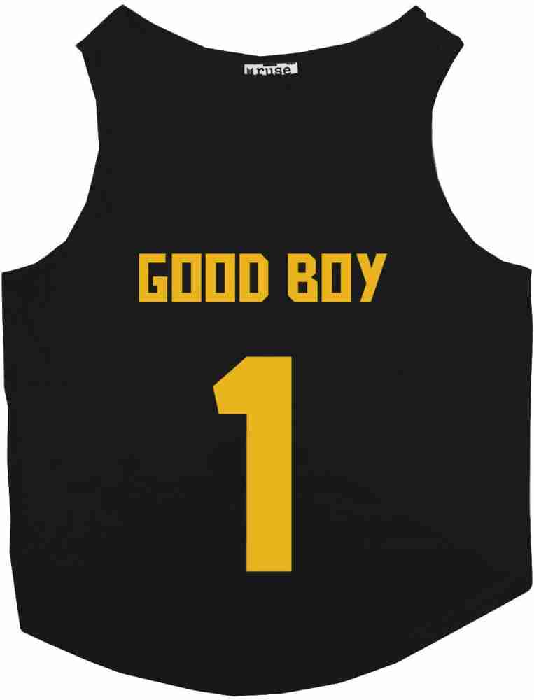 Ruse Pet Good Boy Jersey No.5 Printed Round Neck Sleeveless Dog Vest Tank T- Shirt/