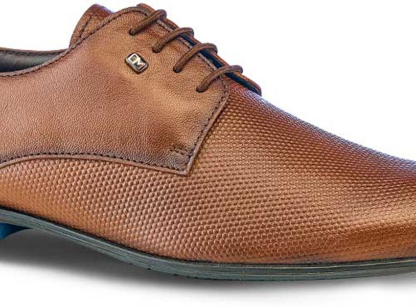 Buy Louis Philippe Formal semi-Brogue Leather Lace up Shoes at