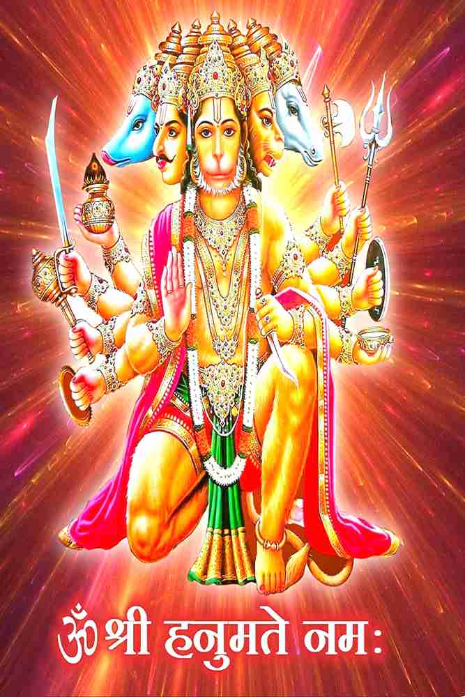 Panchmukhi Hanuman Photo On Main Door Panchmukhi Hanuman, 56 OFF