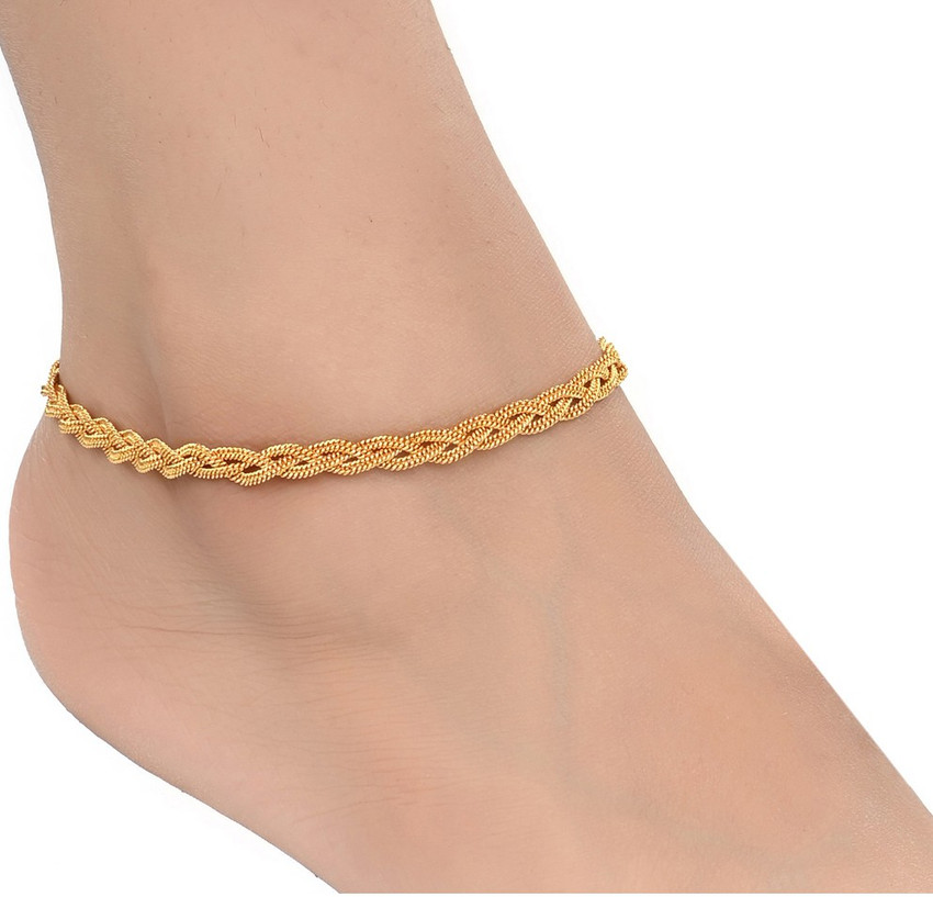 Discover 84+ indian gold ankle bracelet 3tdesign.edu.vn