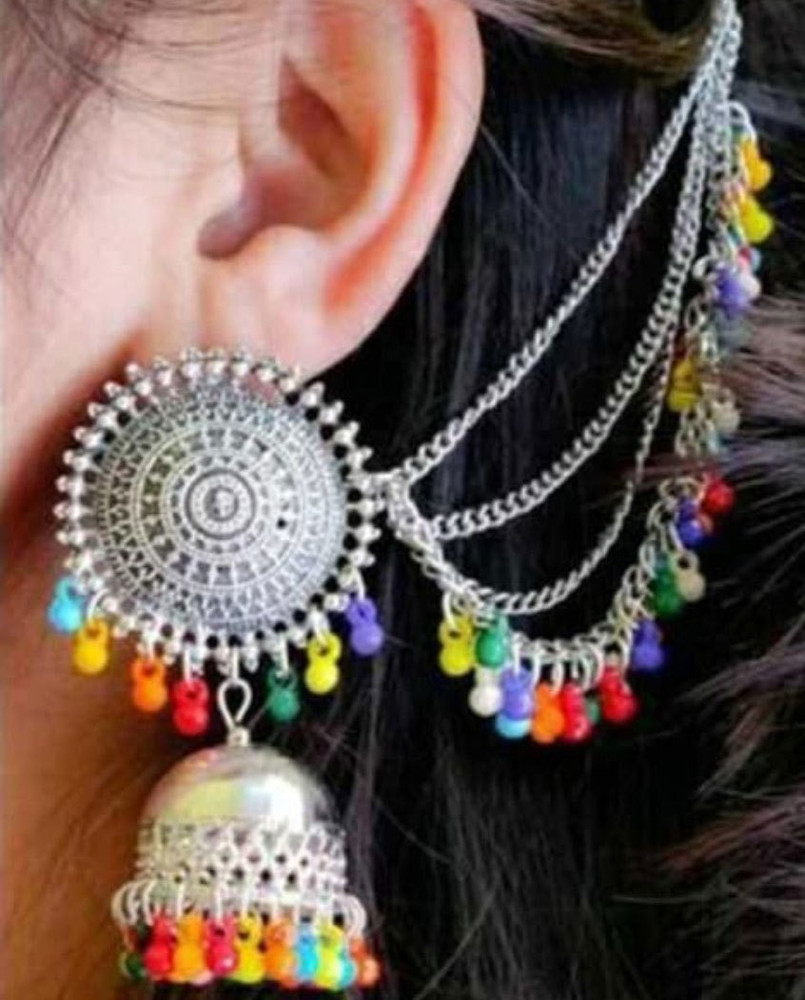 Top 67+ bahubali earrings in silver latest 3tdesign.edu.vn