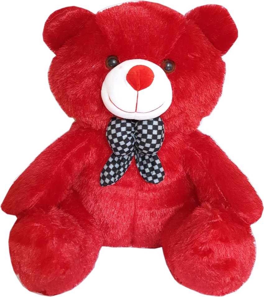 TEDDY TOWN Stuffed Lovely Sitting teddy bear (Red) for Kids and Gf ...