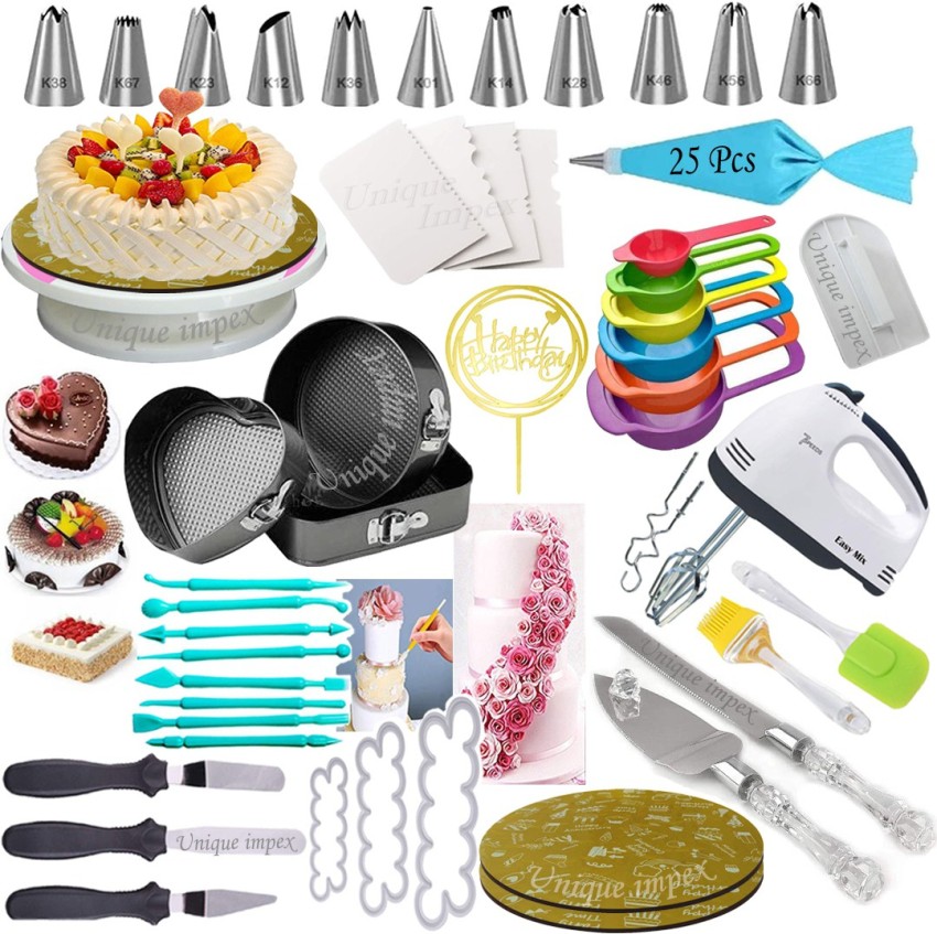 High Quality Plastic Cake Decorating Supplies Kit Set Rorating Turntable Cake  Baking Supplies Tools - China Baking Set and Baking Tool price |  Made-in-China.com