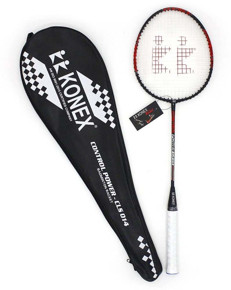 Konex High Tech Matte Finish Racket With Full Cover (Free) Red Strung Badminton Racquet