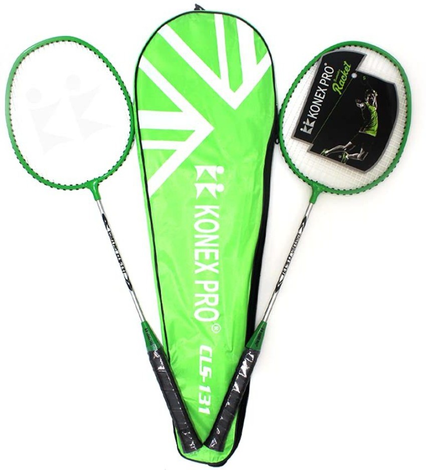 Konex PRO Light Weight Badminton Racket CLS-131 with Full Cover (Free) Green Strung Badminton Racquet