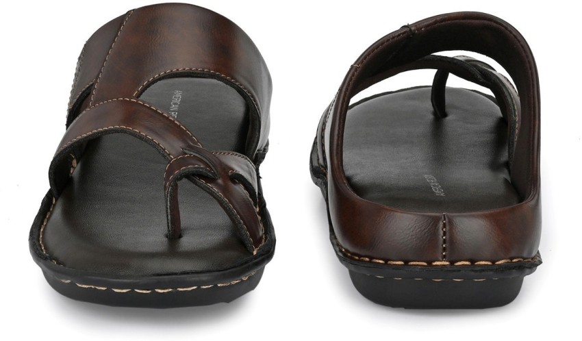 American Religion Trendy Men's Sandals for Daily use Cushioned Foot bed  Genuine Leather PU Sole Thong Brown Sandals Size 7 : : Fashion