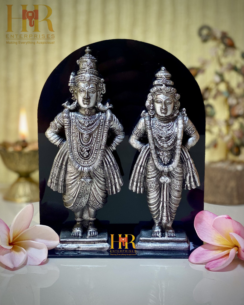 hr enterprises (VR 80 A.Silver) Vitthal Rukmini Statue,Vitthal ...