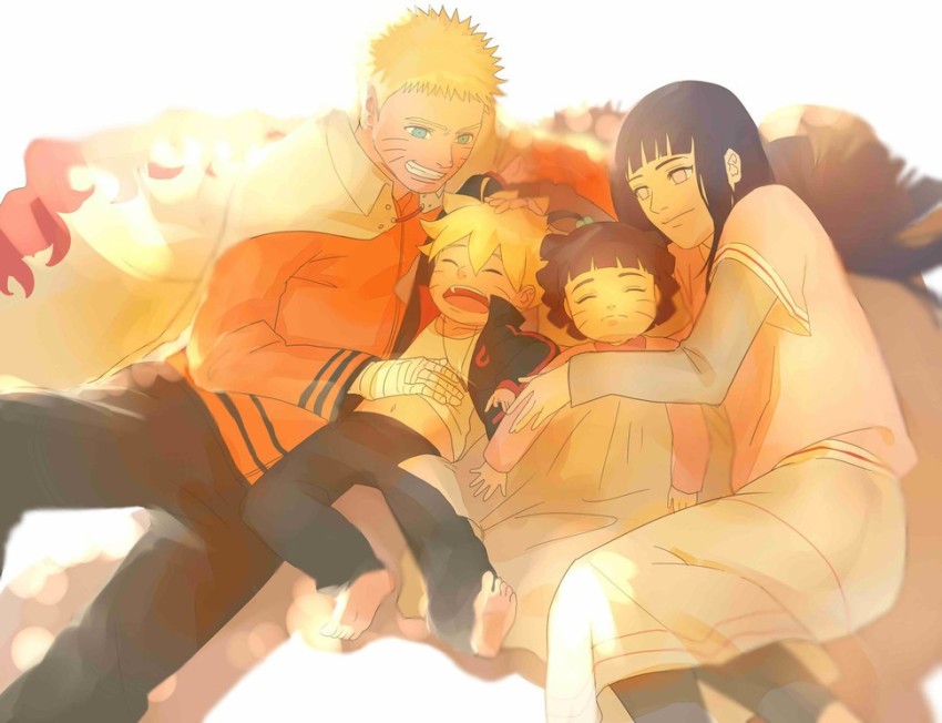 Naruto Uzumaki Boruto Uzumaki Hinata Hyuga Himawari Uzumaki